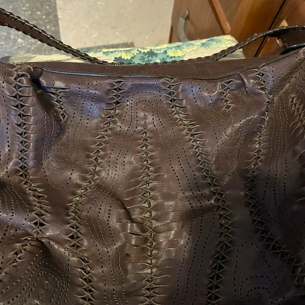 Theory dark brown leather bag - Picture 5 of 5